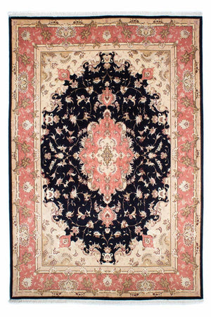 Tapis persan - Tabriz - Royal - 245 x 168 cm - bleu foncé