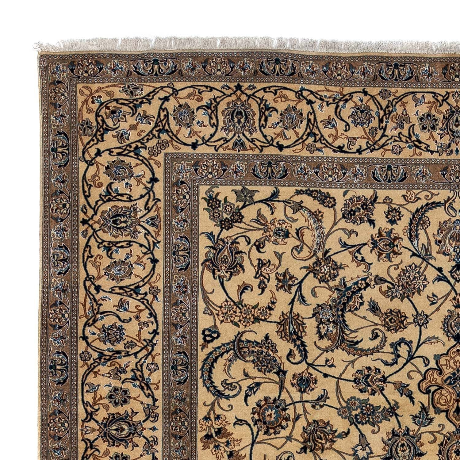 Tapis persan - Nain - Premium - 362 x 243 cm - beige foncé