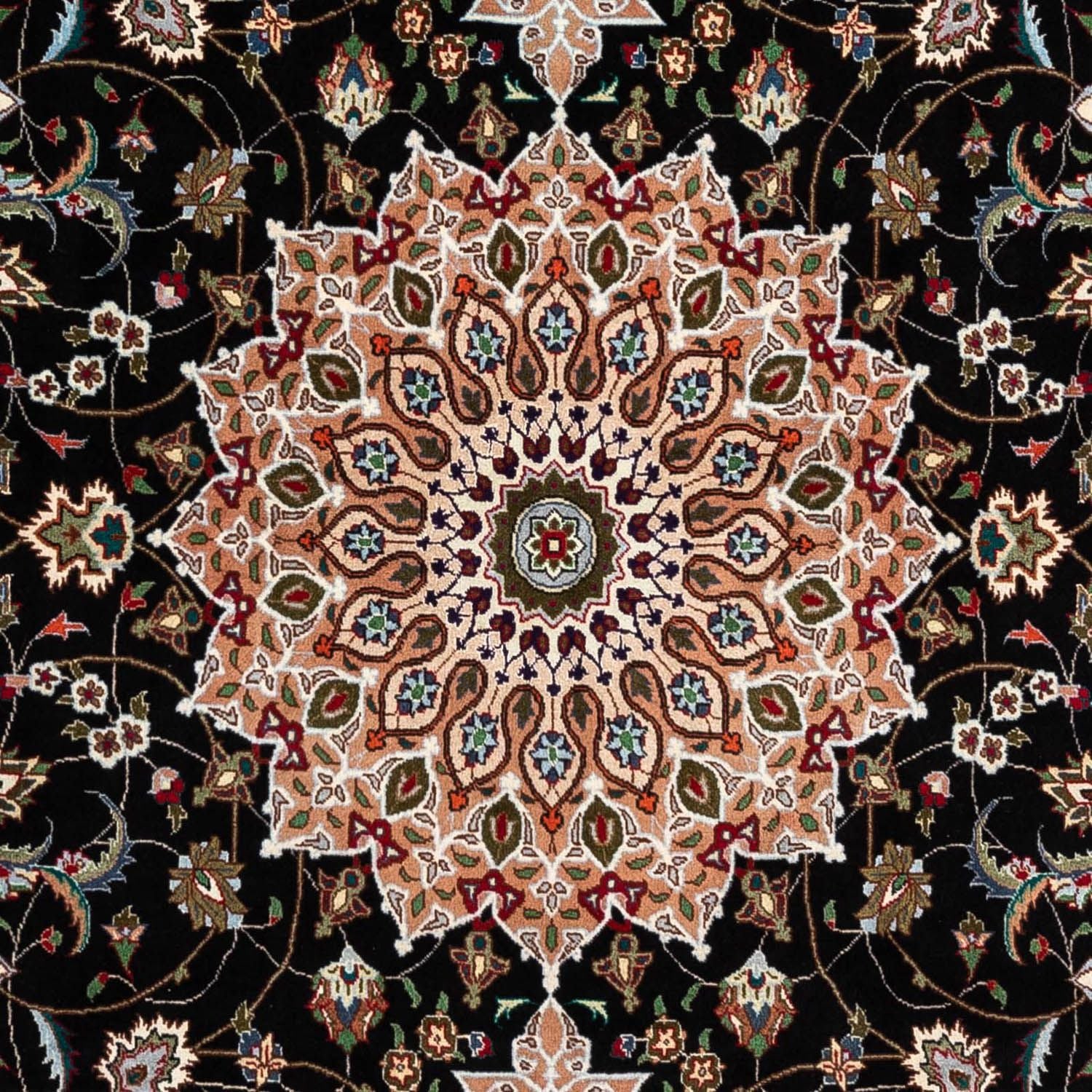 Tapis persan - Tabriz - Royal - 293 x 190 cm - bleu foncé