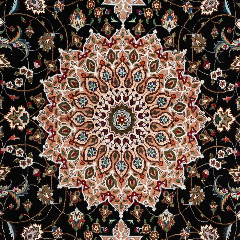 Tapis persan - Tabriz - Royal - 293 x 190 cm - bleu foncé