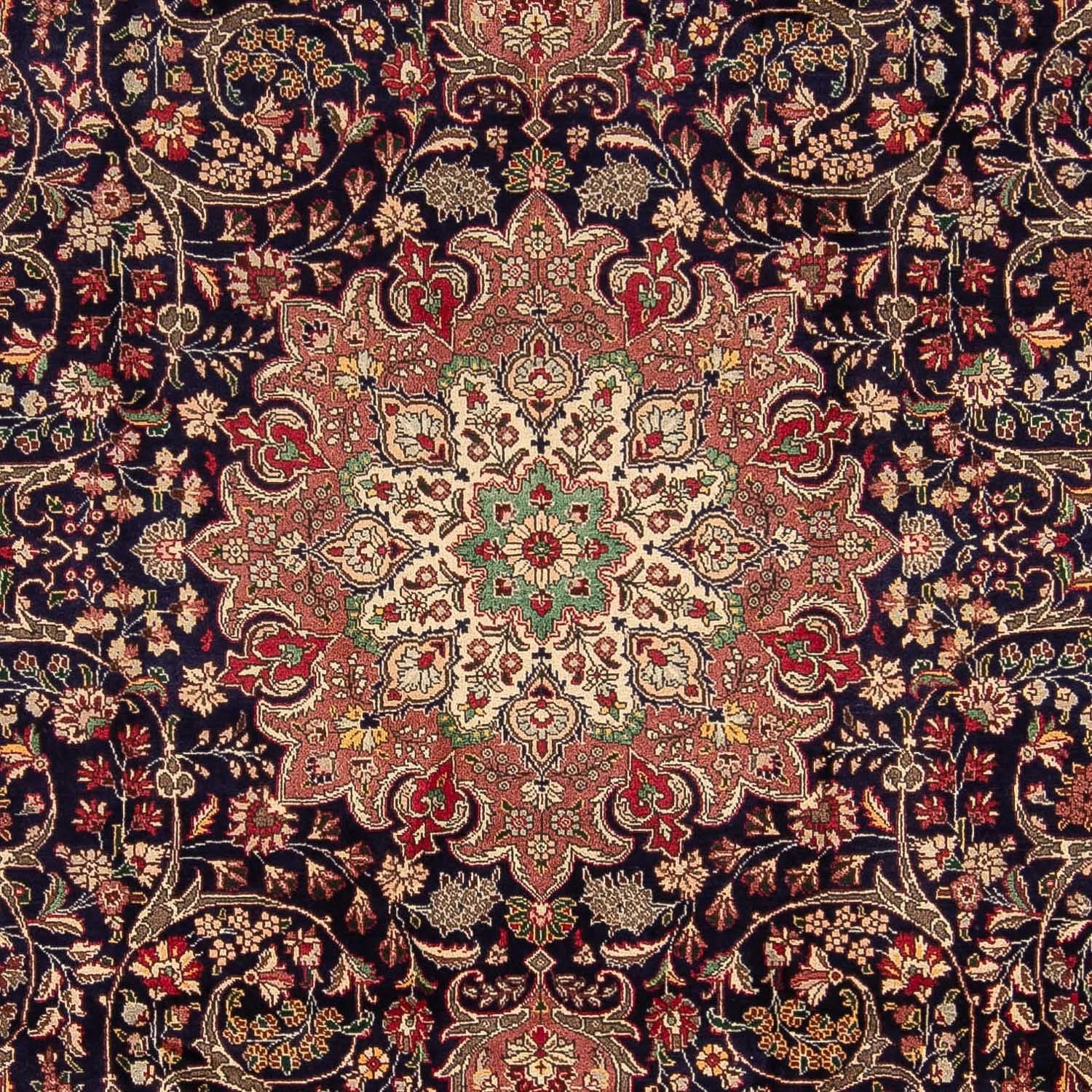 Tapis persan - Tabriz - Royal - 342 x 246 cm - bleu foncé
