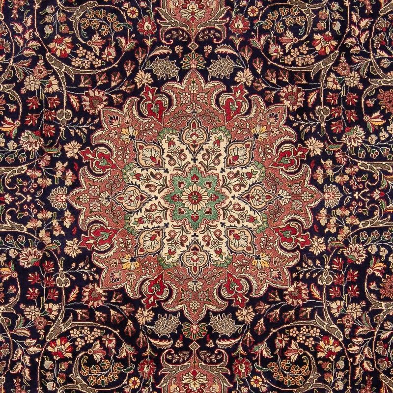 Tapis persan - Tabriz - Royal - 342 x 246 cm - bleu foncé