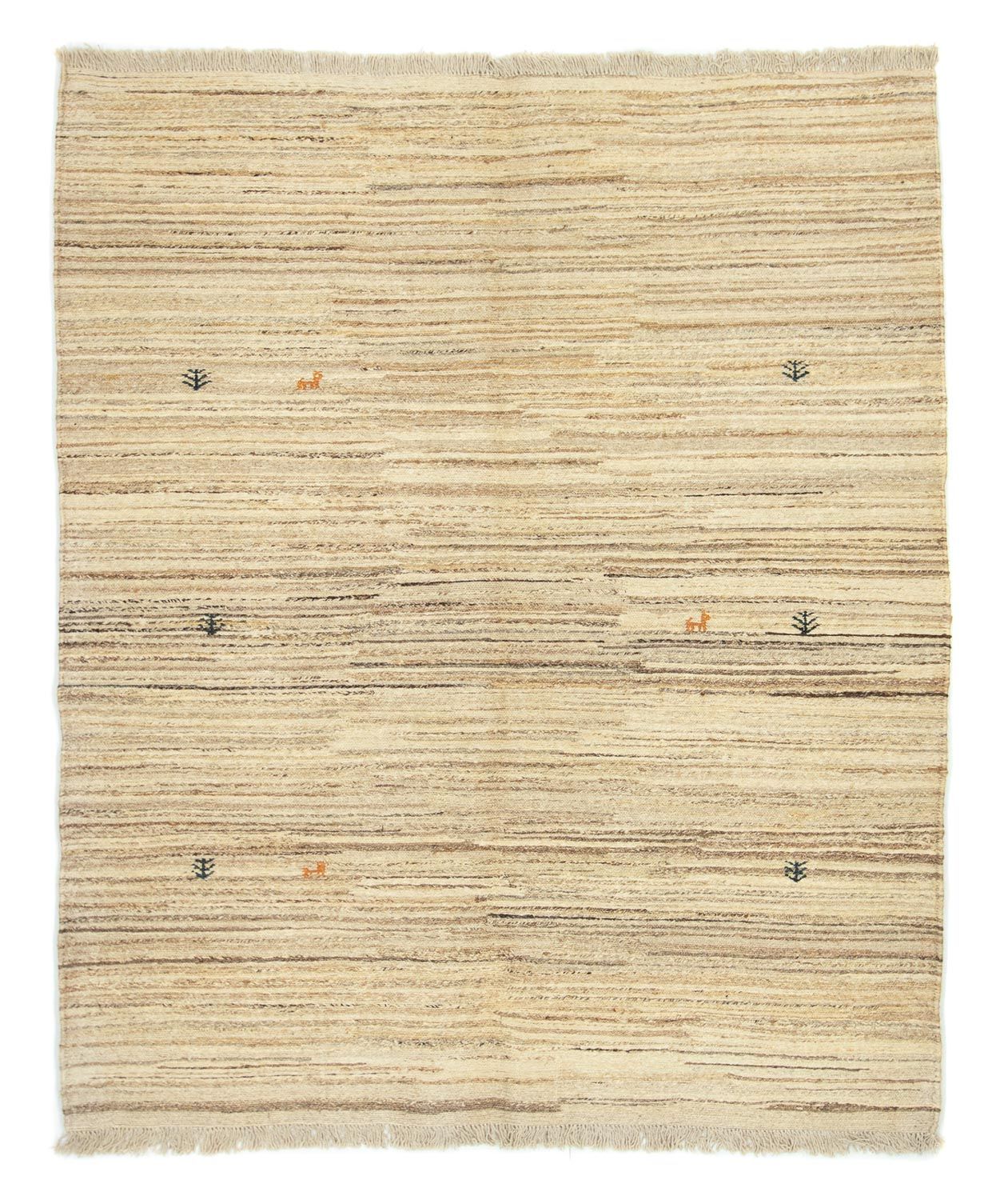 Tapis Gabbeh - Persan - 188 x 158 cm - beige