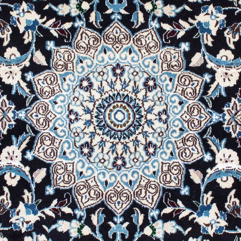 Tapis persan - Nain - Royal - 175 x 108 cm - bleu foncé