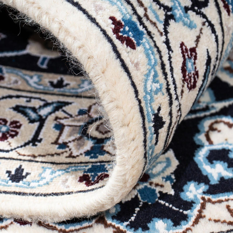Tapis persan - Nain - Royal - 175 x 108 cm - bleu foncé