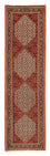 Tapis de couloir Tapis persan - Bidjar - 314 x 85 cm - rouge foncé