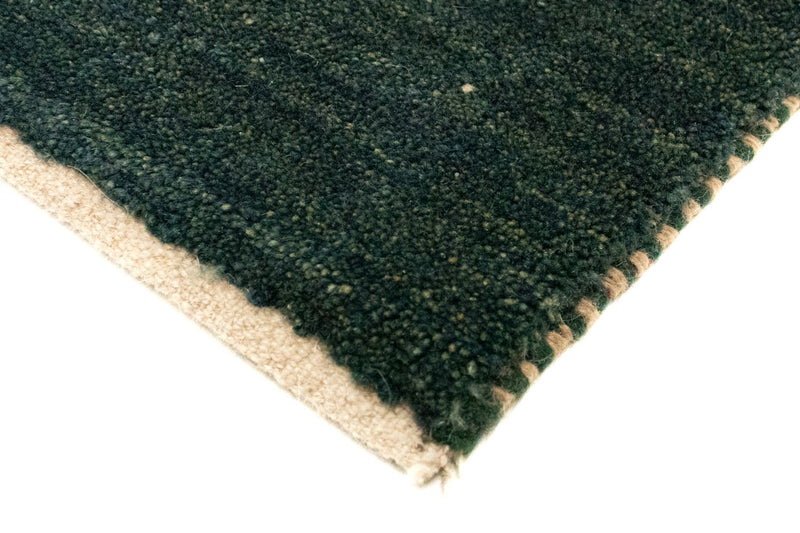Tapis Gabbeh - Persan - 91 x 60 cm - vert de mer