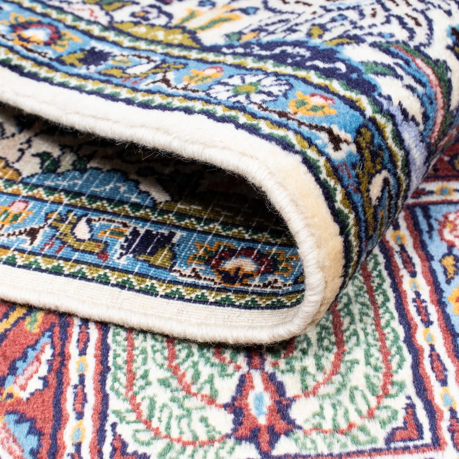 Tapis persan - Classique - 196 x 148 cm - bleu clair