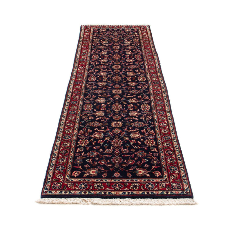 Tapis de couloir Tapis persan - Keshan - 266 x 68 cm - bleu foncé