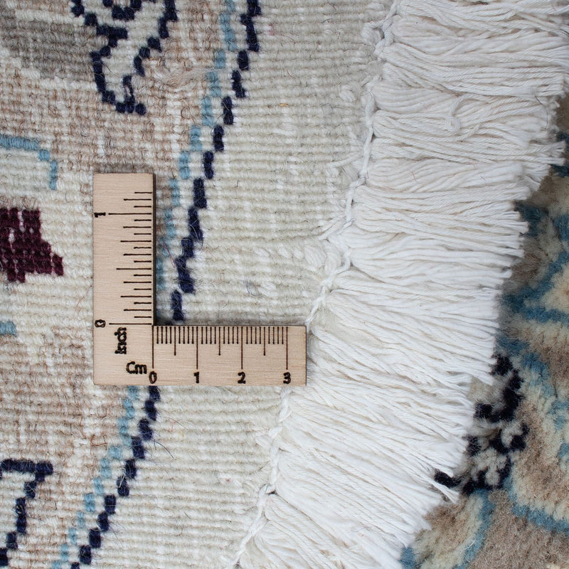 Tapis persan - Nain ronde  - 250 x 250 cm - rouge foncé