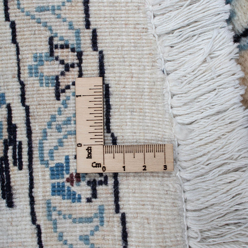 Tapis persan - Nain ronde  - 248 x 248 cm - rouge foncé