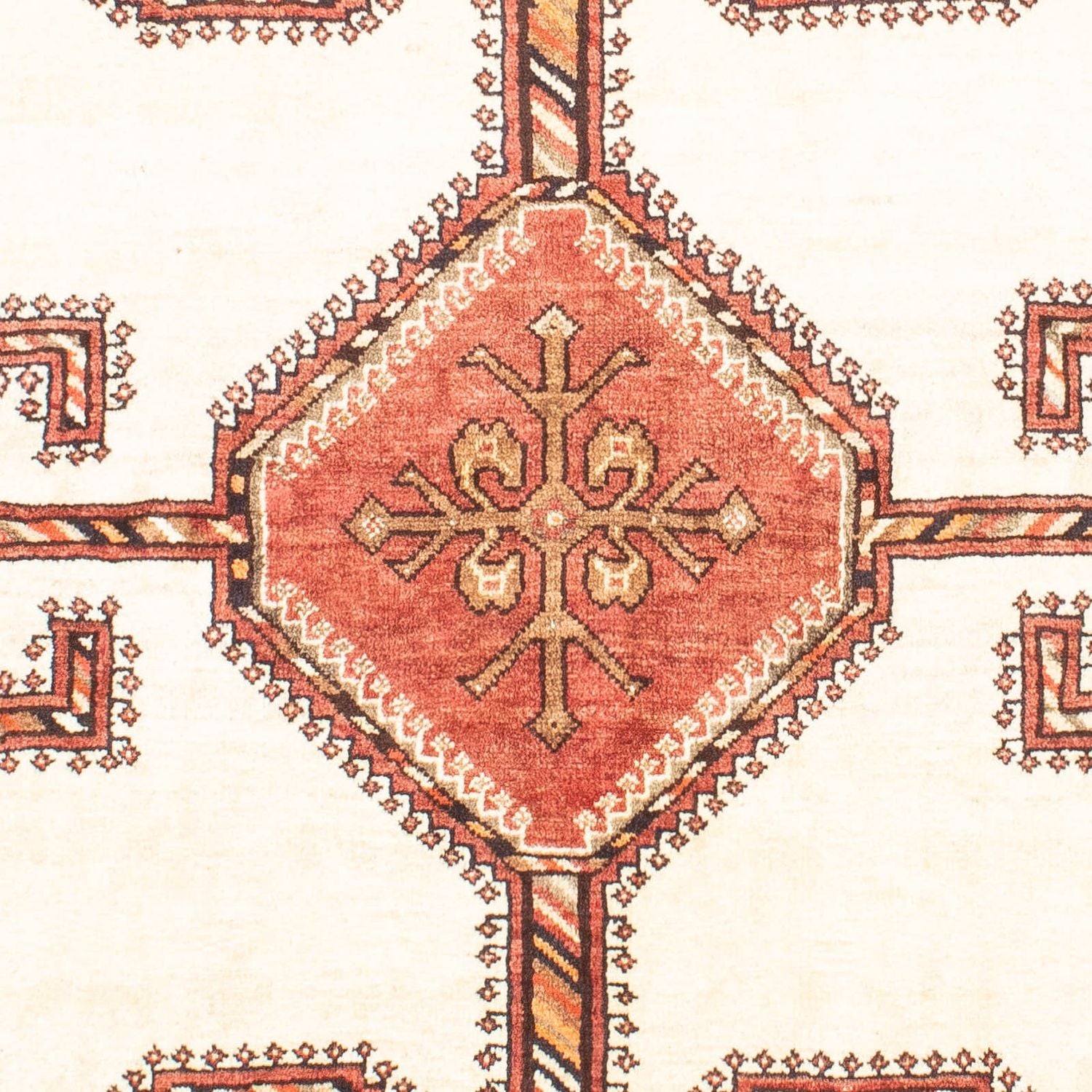 Tapis persan - Nomadic - 152 x 110 cm - beige