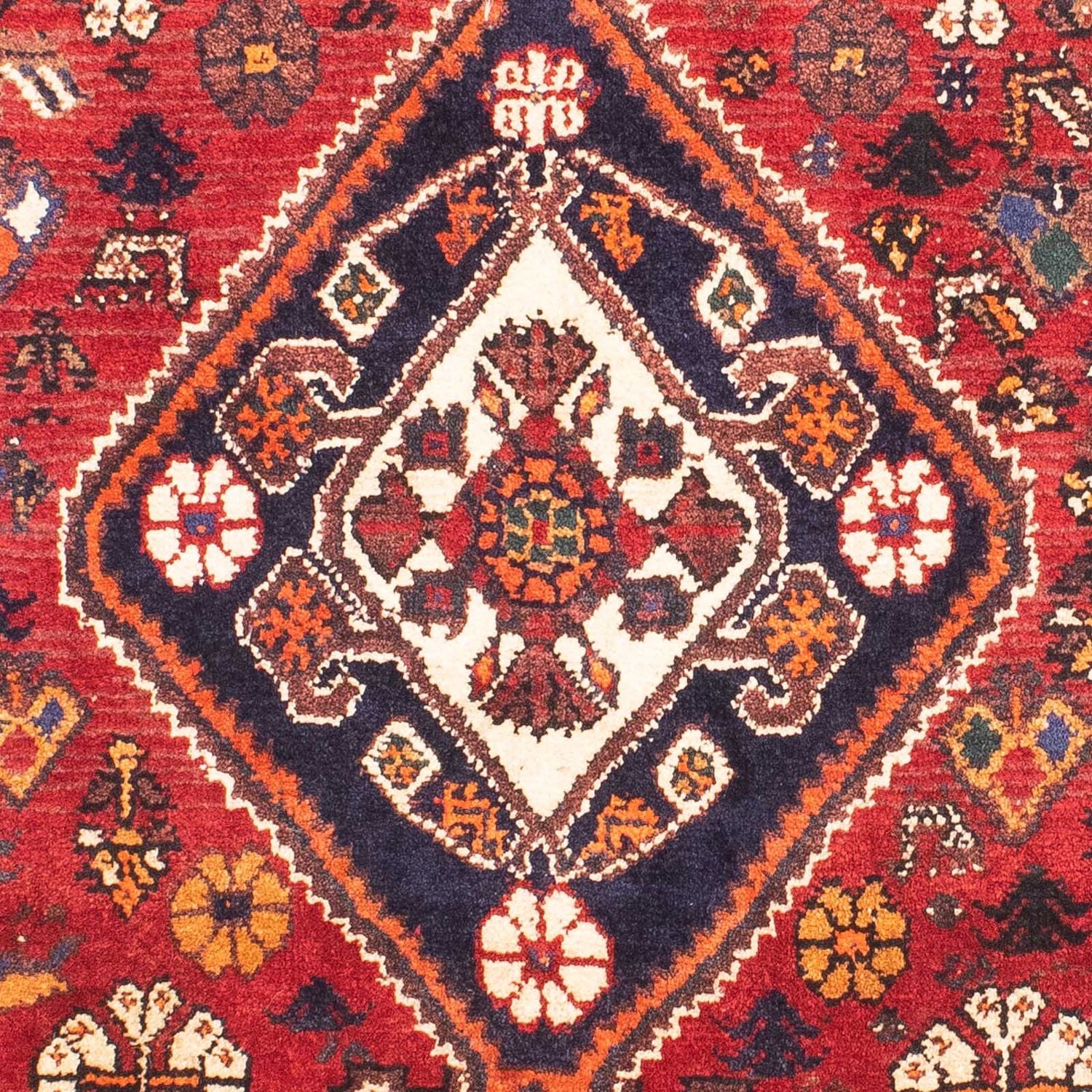 Tapis persan - Nomadic - 152 x 100 cm - rouge foncé