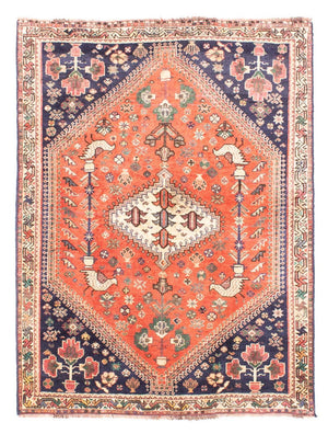 Perserteppich - Nomadic 148 x 108 cm - hellrot
