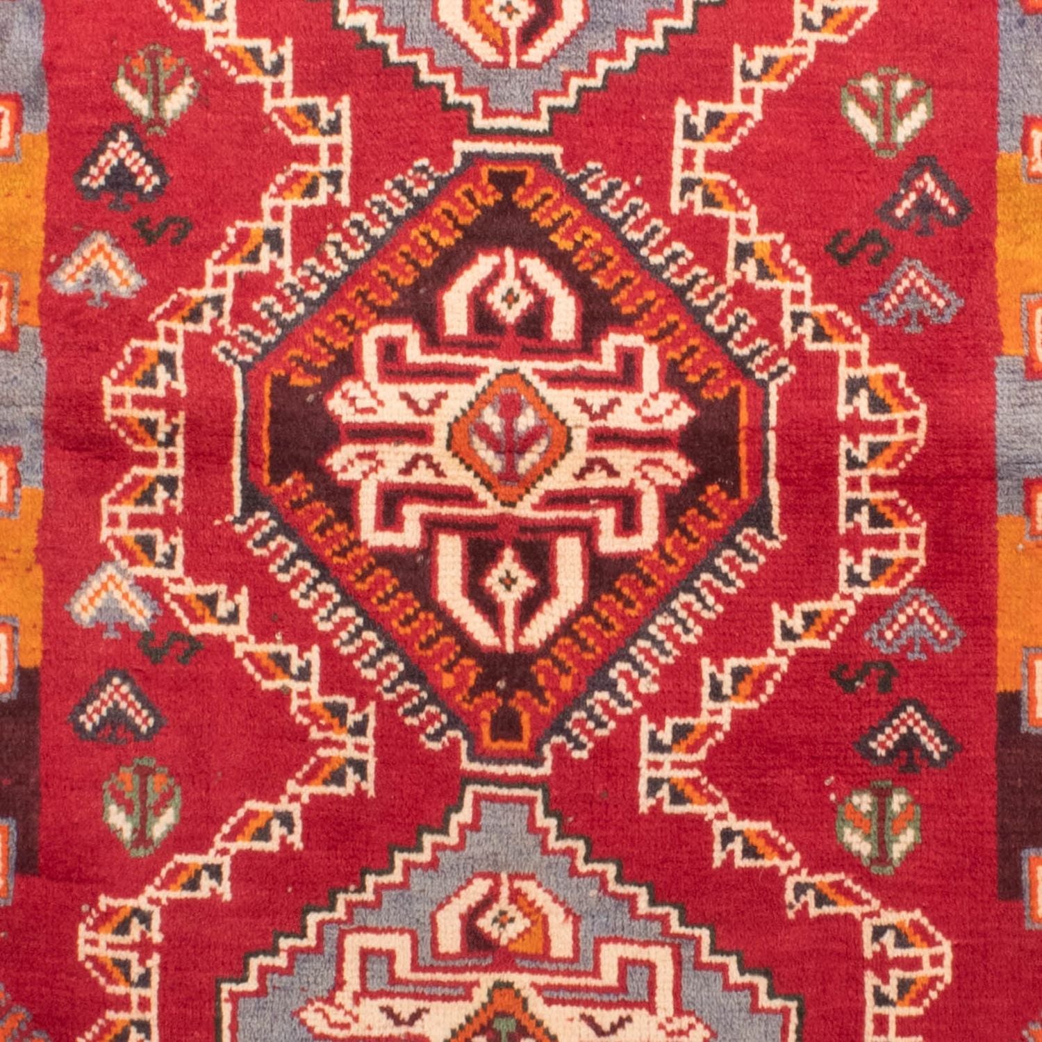Tapis persan - Nomadic - 155 x 105 cm - rouge foncé