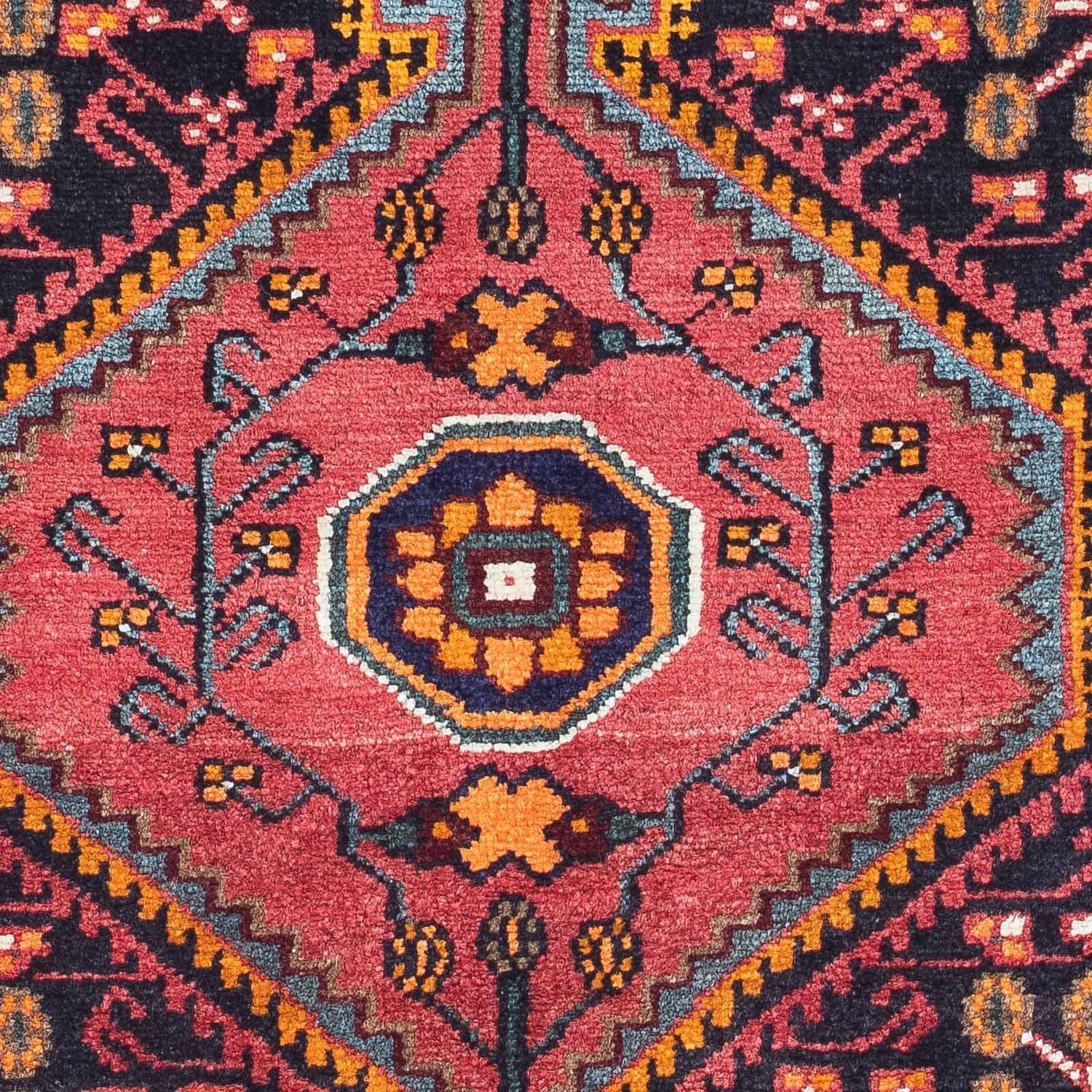 Tapis persan - Nomadic - 142 x 90 cm - rouge clair