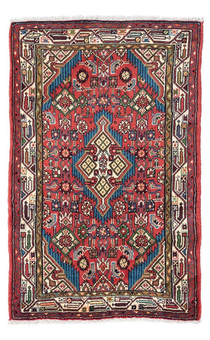 Tapis persan - Nomadic - 128 x 80 cm - rouge clair
