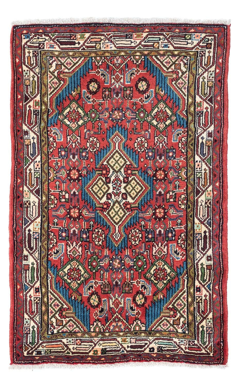 Tapis persan - Nomadic - 128 x 80 cm - rouge clair
