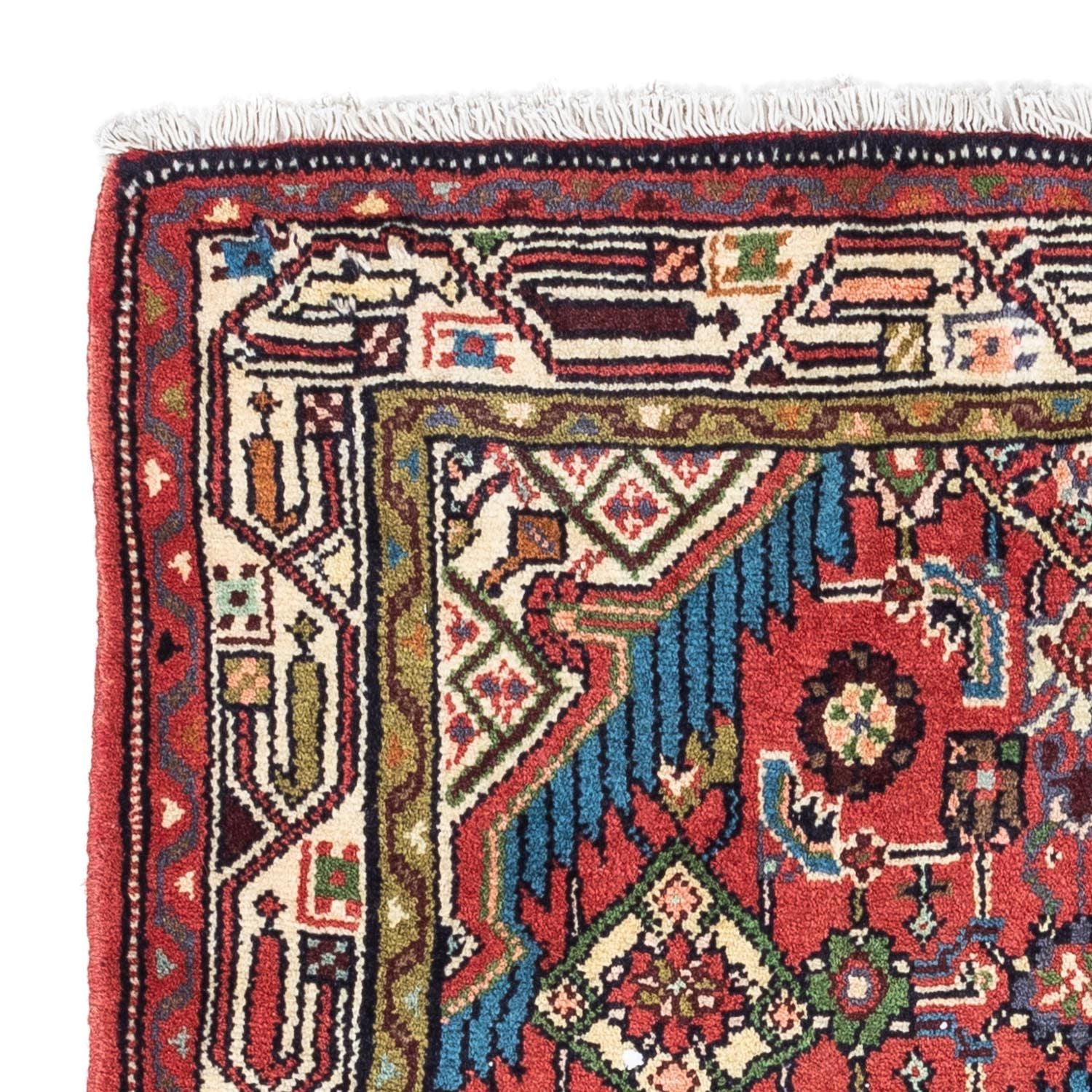 Tapis persan - Nomadic - 128 x 80 cm - rouge clair