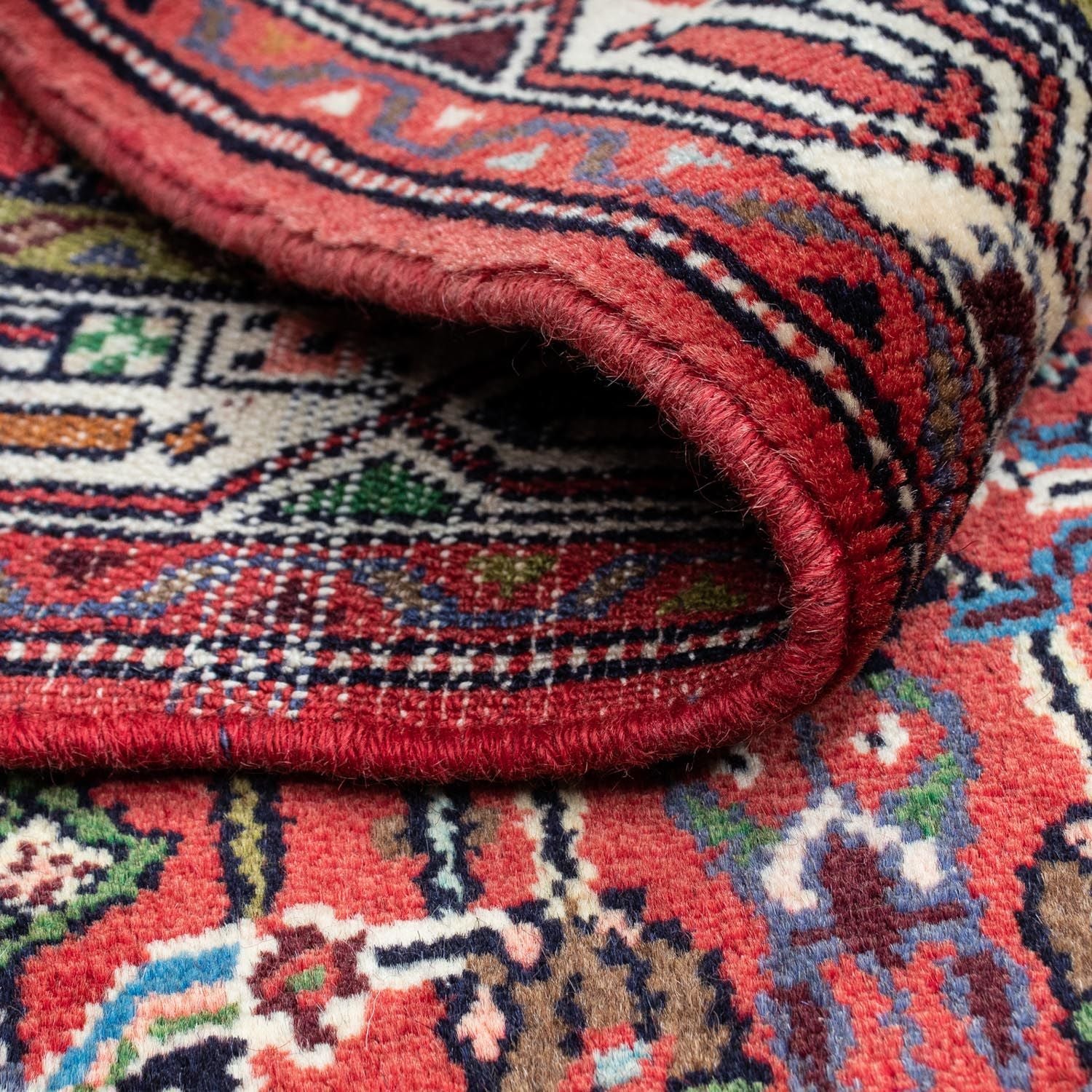 Tapis persan - Nomadic - 128 x 80 cm - rouge clair