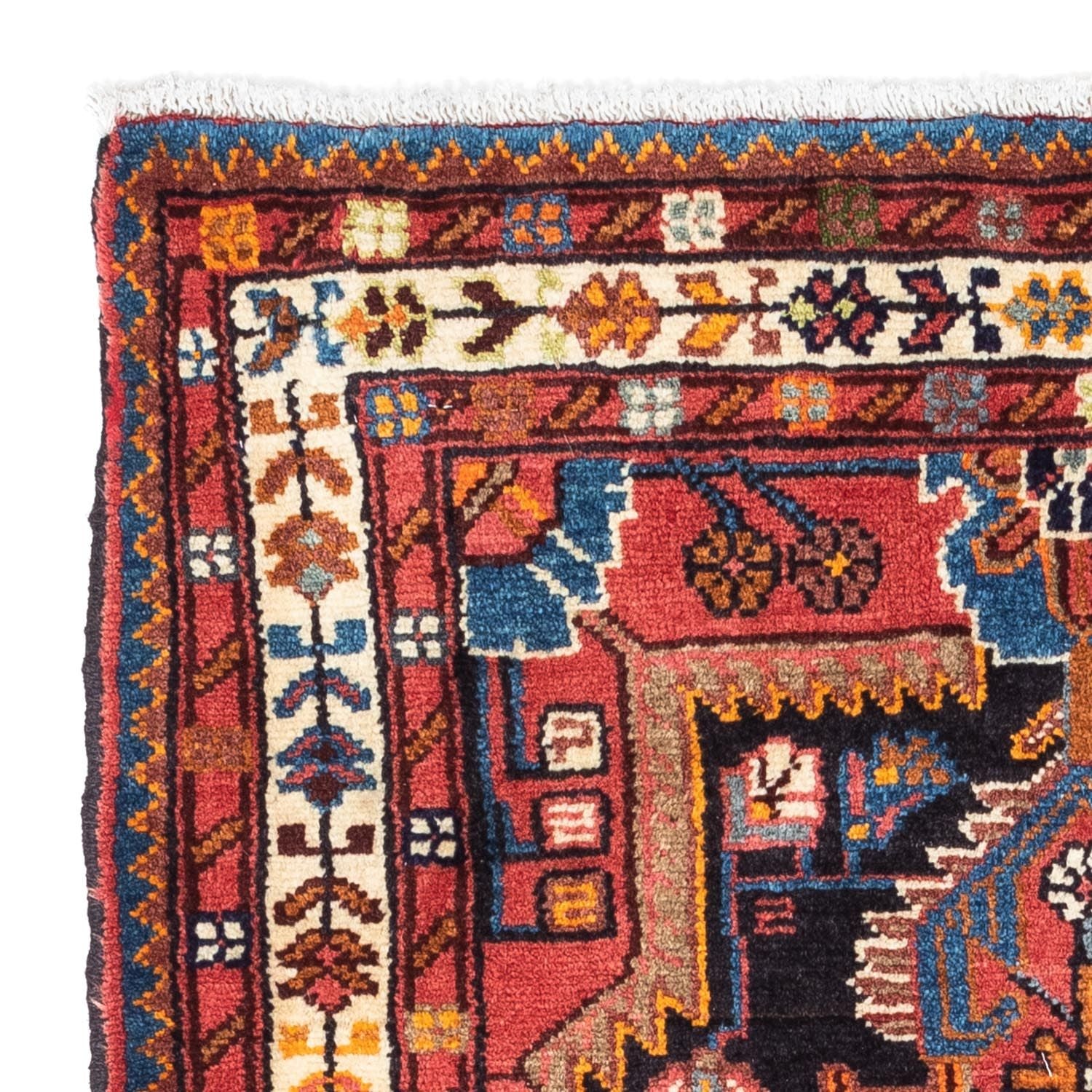 Tapis persan - Nomadic - 122 x 80 cm - rouge clair