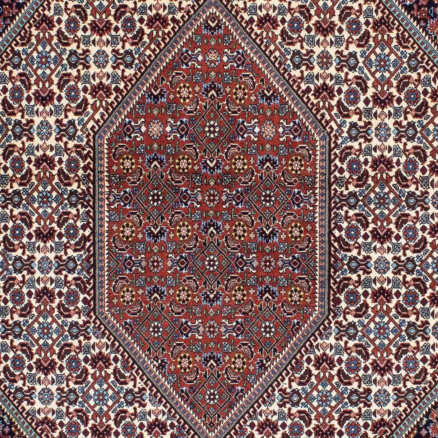 Tapis persan - Bidjar - 199 x 135 cm - bleu foncé
