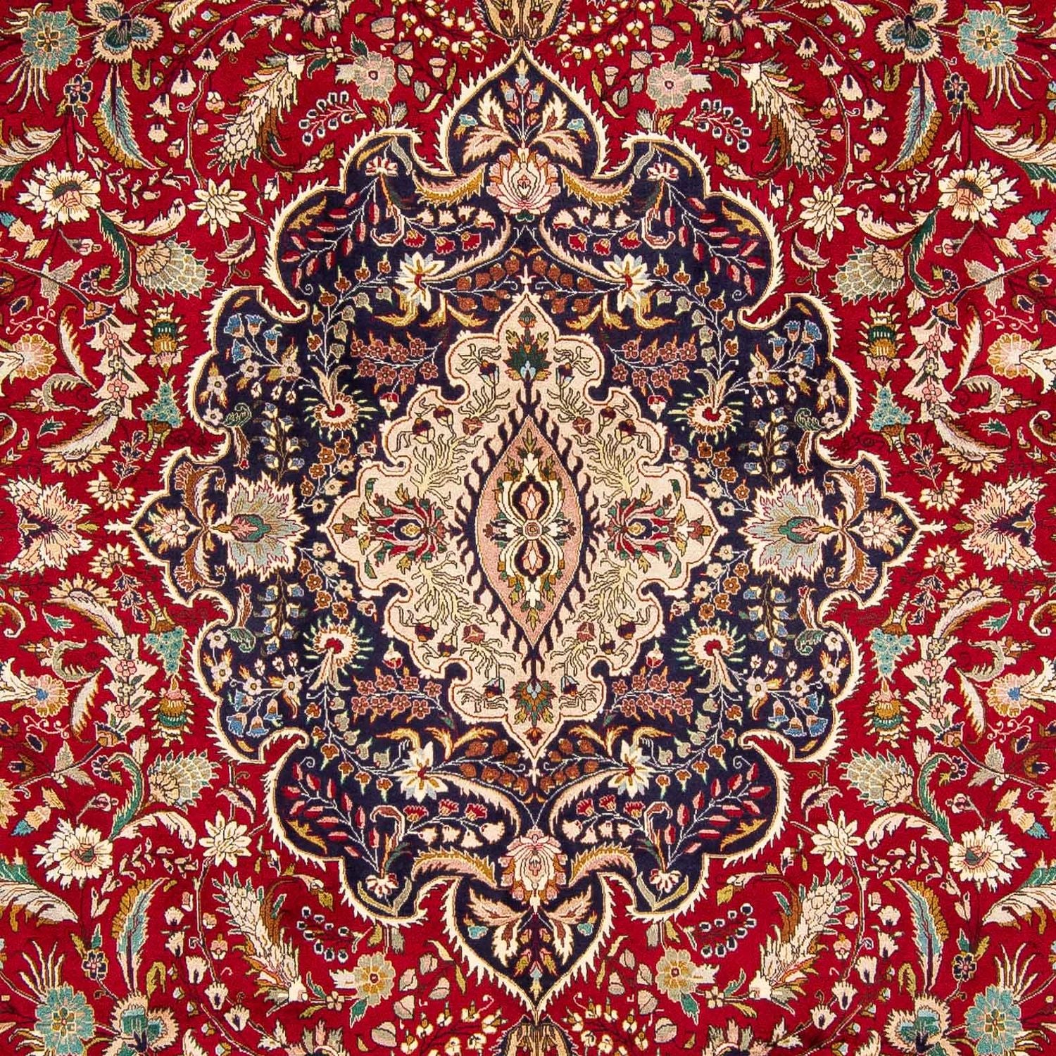 Tapis persan - Tabriz - Royal - 400 x 297 cm - rouge foncé