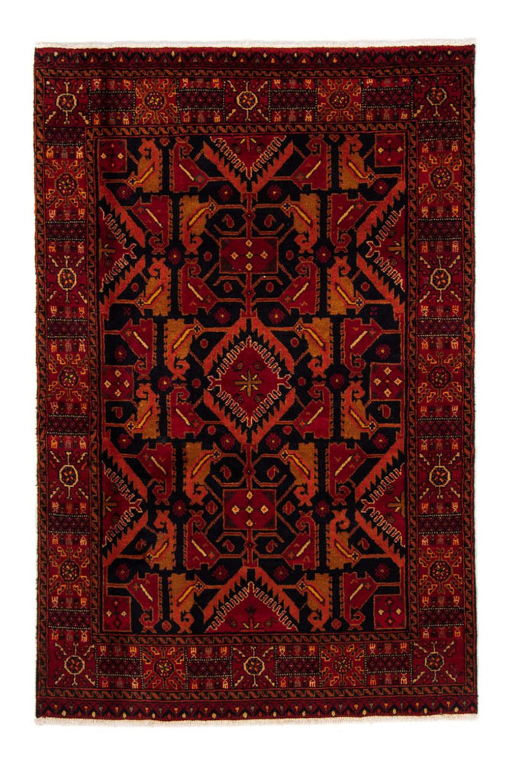 Tapis Belutsch - 203 x 130 cm - rouge