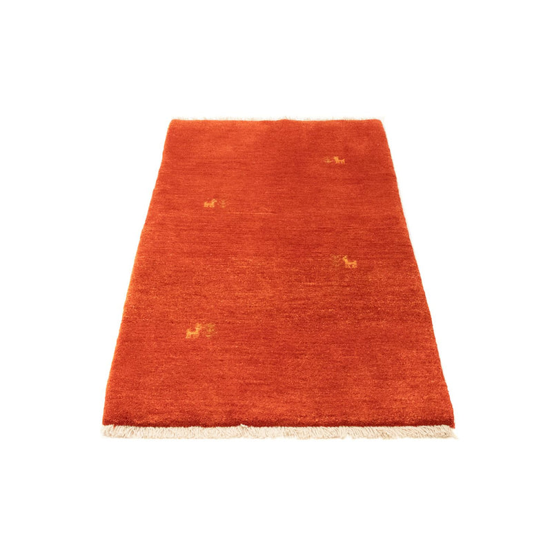 Tapis Gabbeh - Persan - 139 x 73 cm - rouge