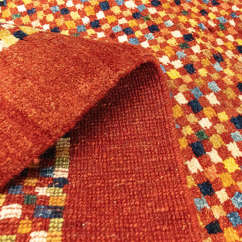 Tapis Gabbeh - Persan - 135 x 72 cm - rouge foncé