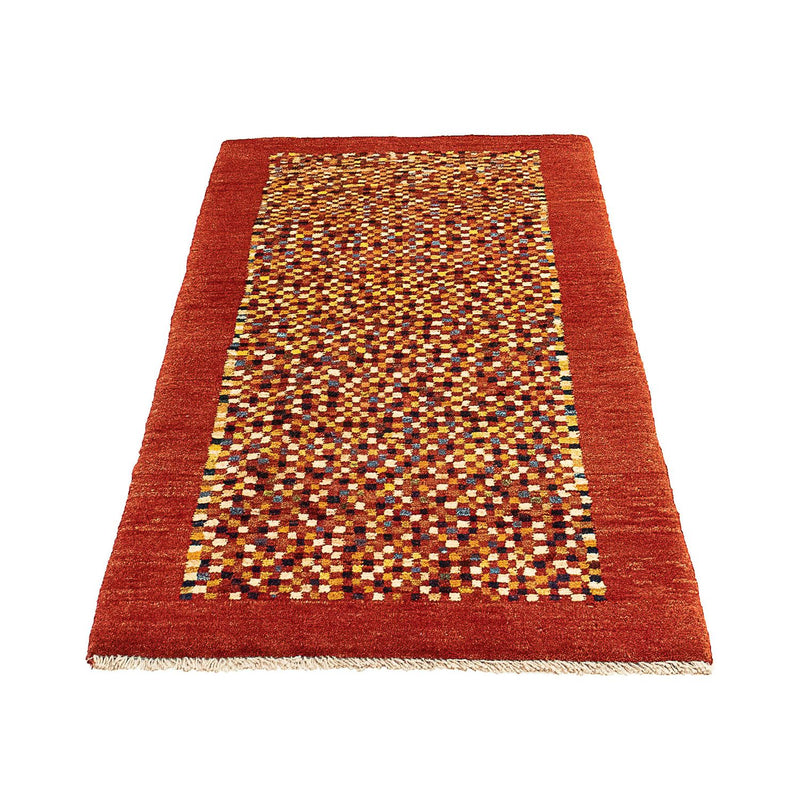 Tapis Gabbeh - Persan - 135 x 72 cm - rouge foncé