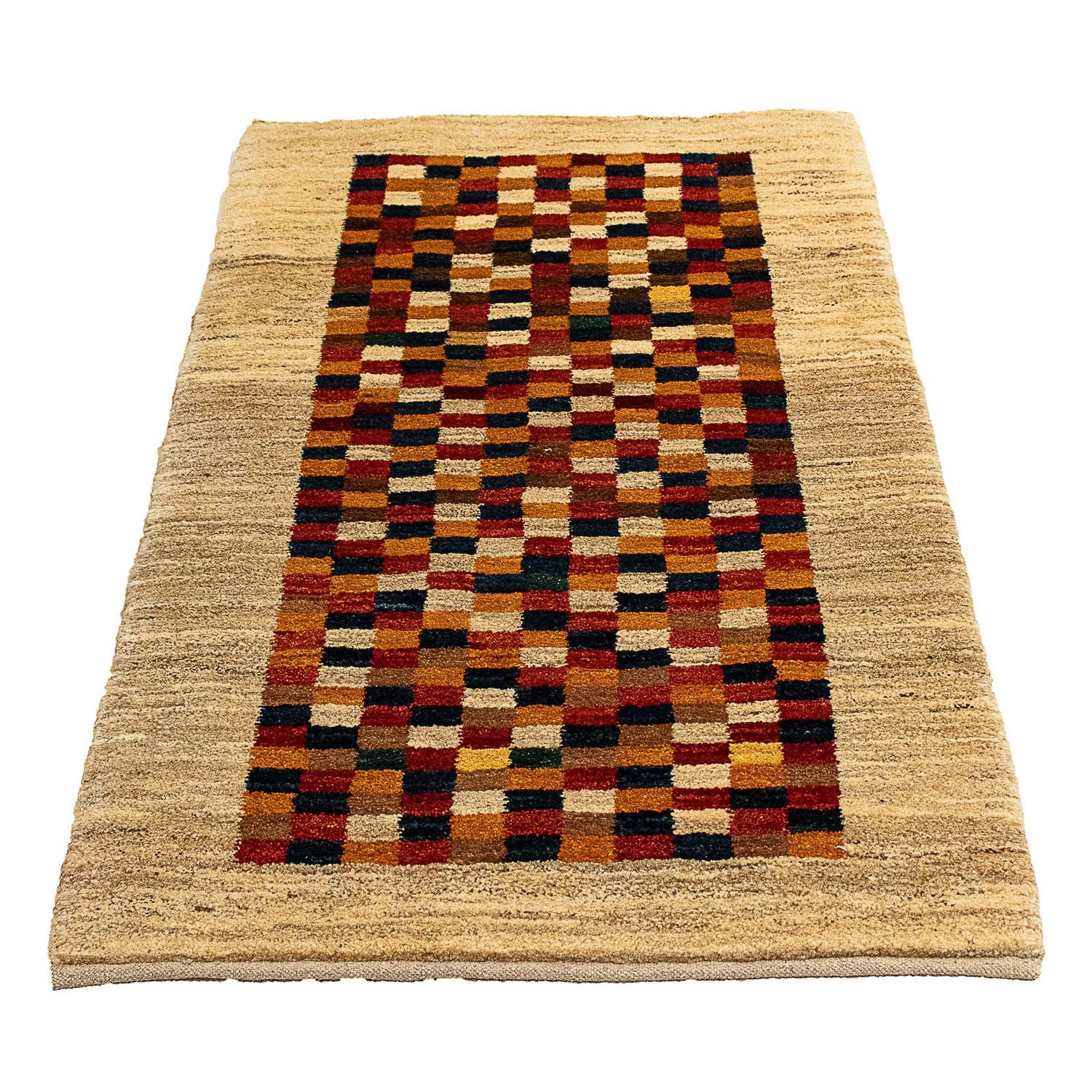 Tapis Gabbeh - Persan - 138 x 72 cm - beige