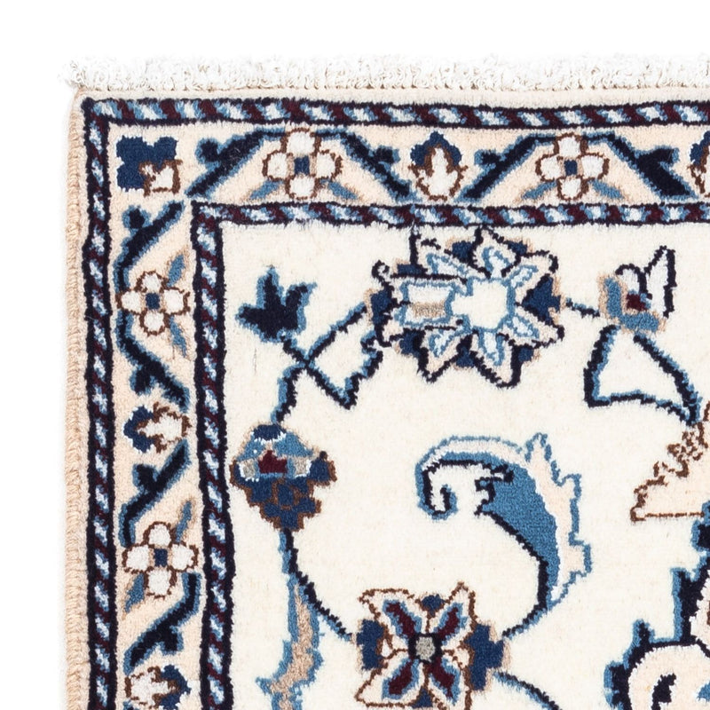 Tapis persan - Nain - 139 x 68 cm - beige
