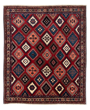 Tapis persan - Nomadic - 290 x 252 cm - rouge foncé