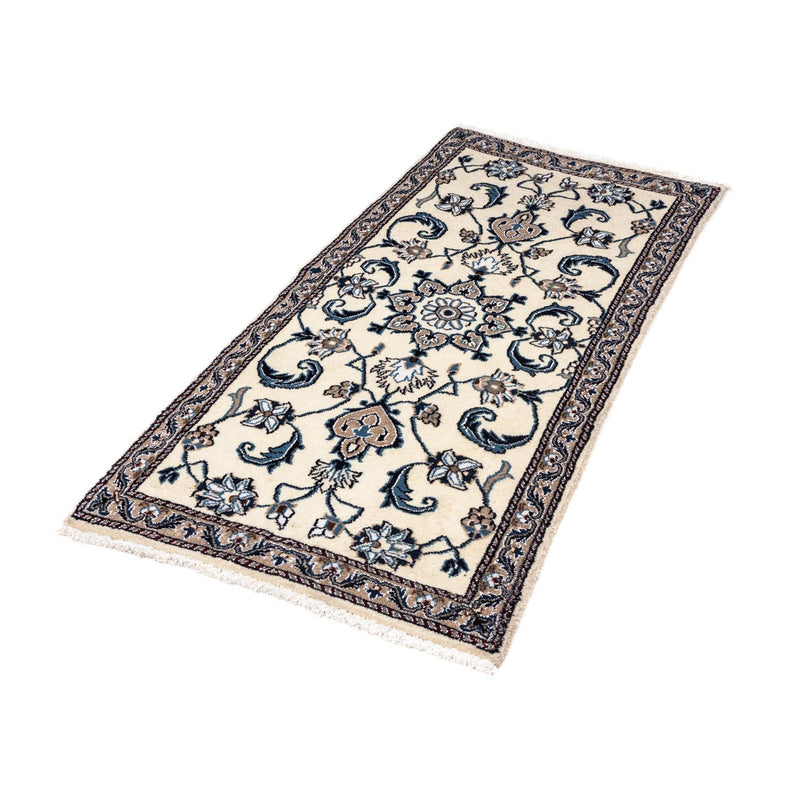 Tapis persan - Nain - 138 x 67 cm - beige