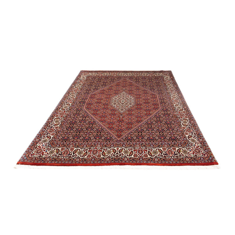 Tapis persan - Bidjar - 241 x 170 cm - rouge foncé