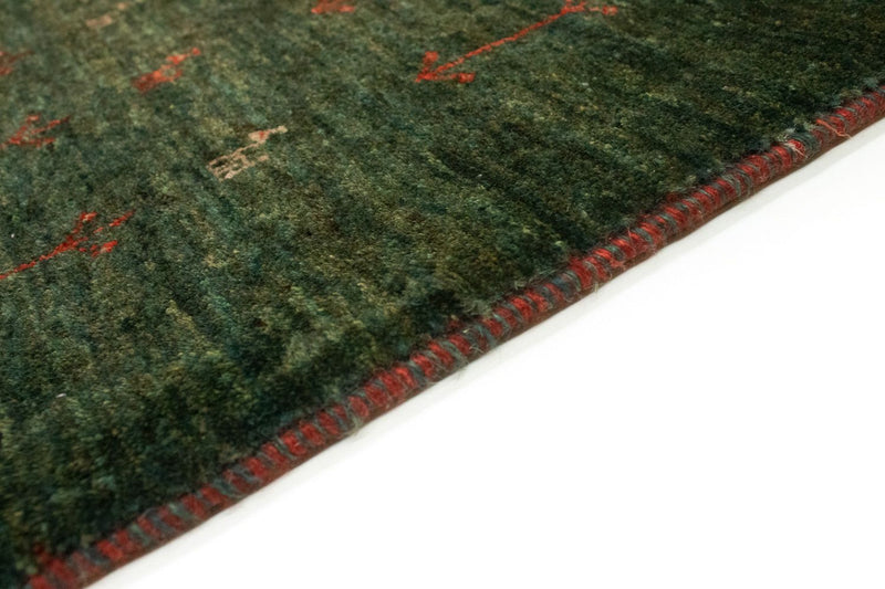 Tapis de couloir Tapis Gabbeh - Loribaft Persan - 209 x 87 cm - vert