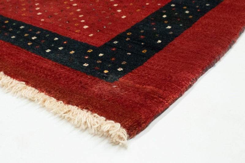 Tapis Gabbeh - Loribaft Persan - 155 x 103 cm - rouge