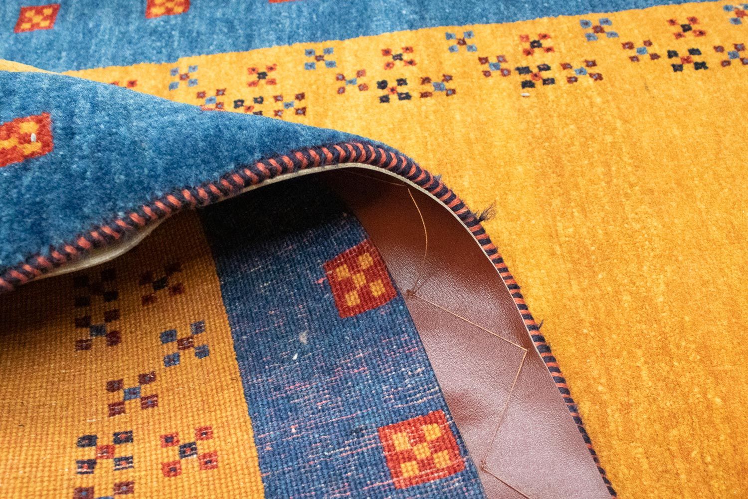 Tapis de couloir Tapis Gabbeh - Loribaft Persan - 214 x 88 cm - multicolore