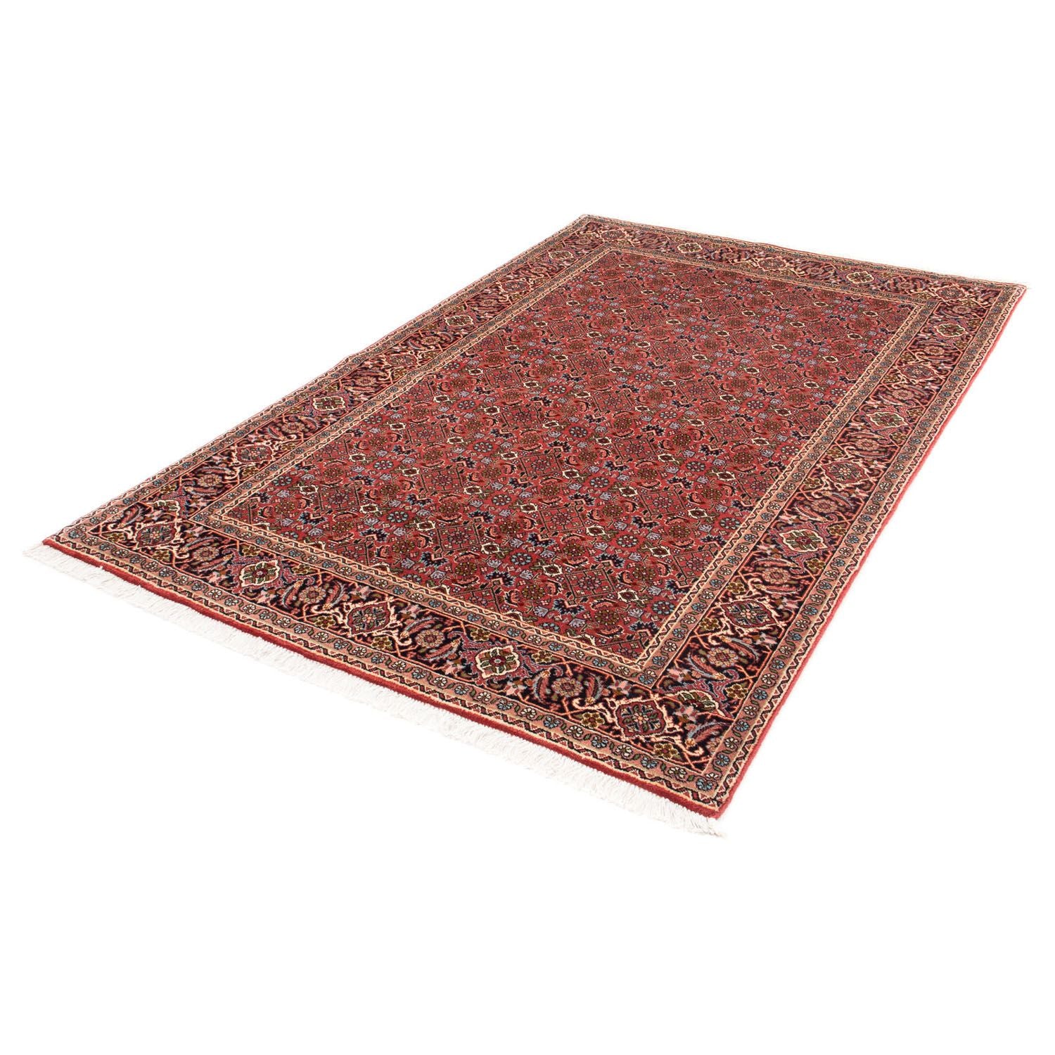 Tapis persan - Bidjar - 205 x 136 cm - rouge foncé