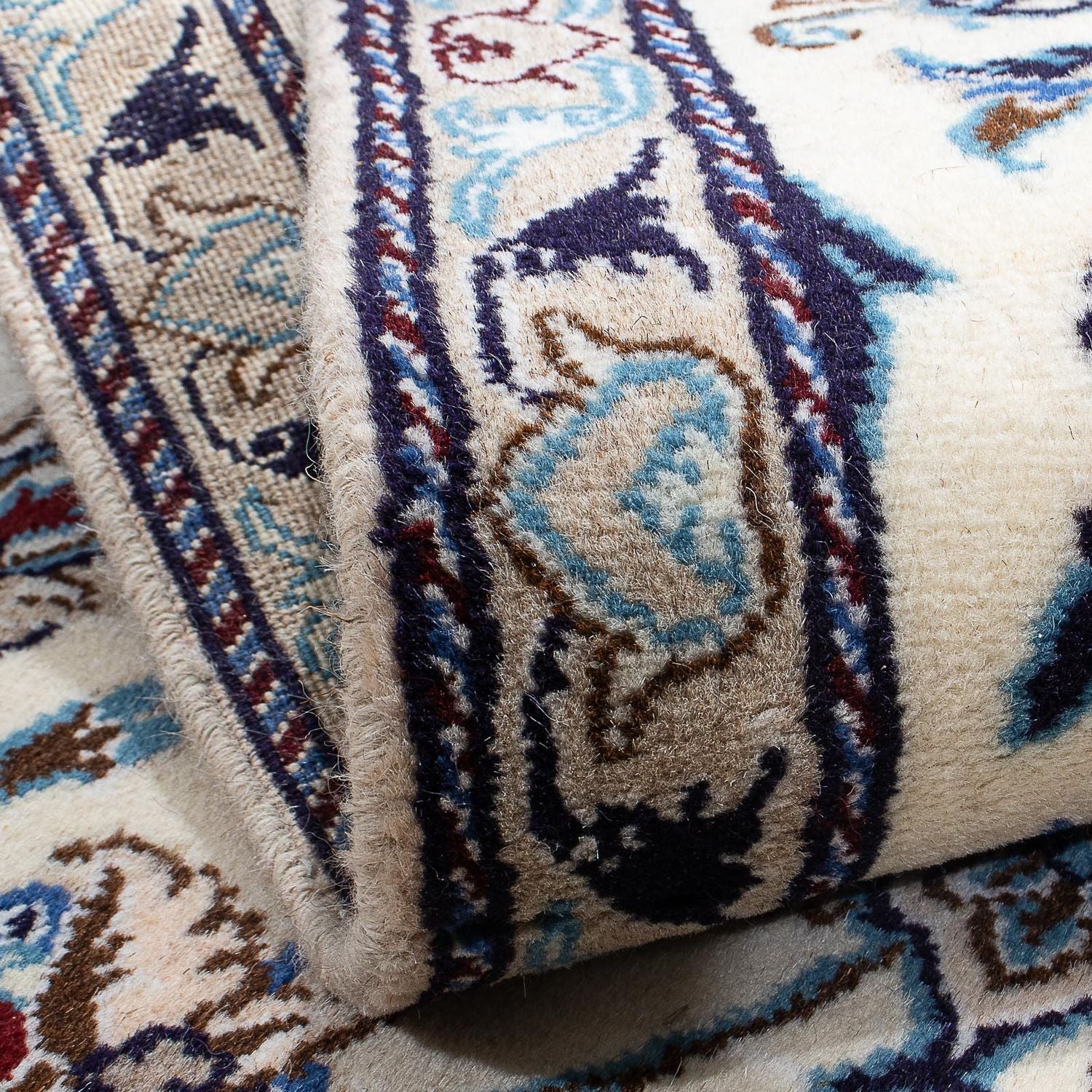 Tapis persan - Nain - 128 x 88 cm - beige