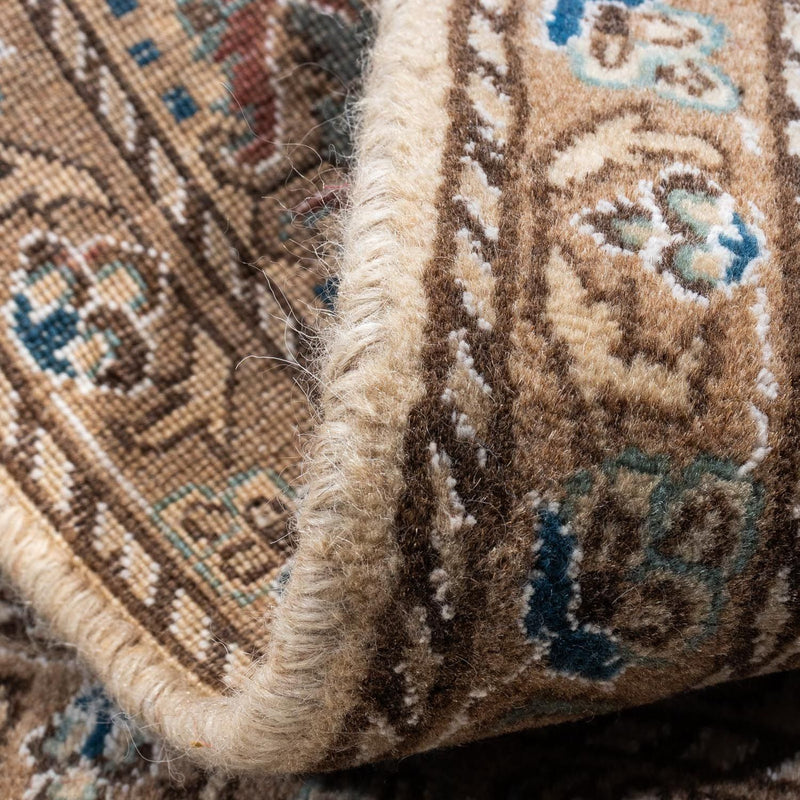 Tapis persan - Nain - 80 x 55 cm - marron clair