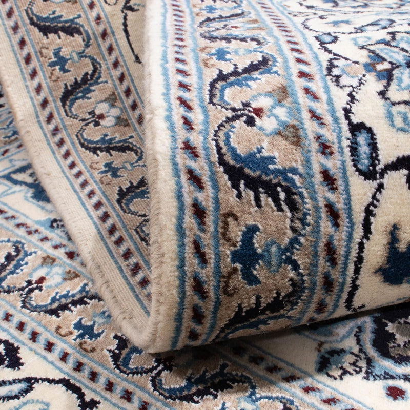 Tapis persan - Nain carré  - 200 x 194 cm - bleu foncé