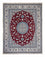 Tapis persan - Nain - 318 x 246 cm - rouge foncé