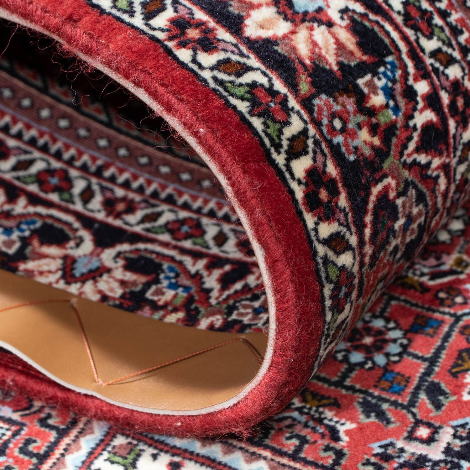 Tapis de couloir Tapis persan - Bidjar - 225 x 72 cm - rouge
