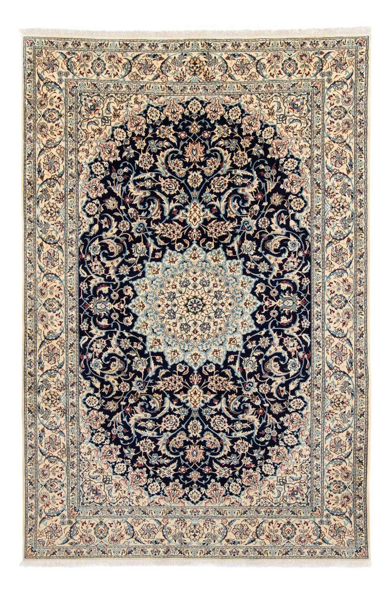 Tapis persan - Nain - Royal - 298 x 200 cm - bleu foncé