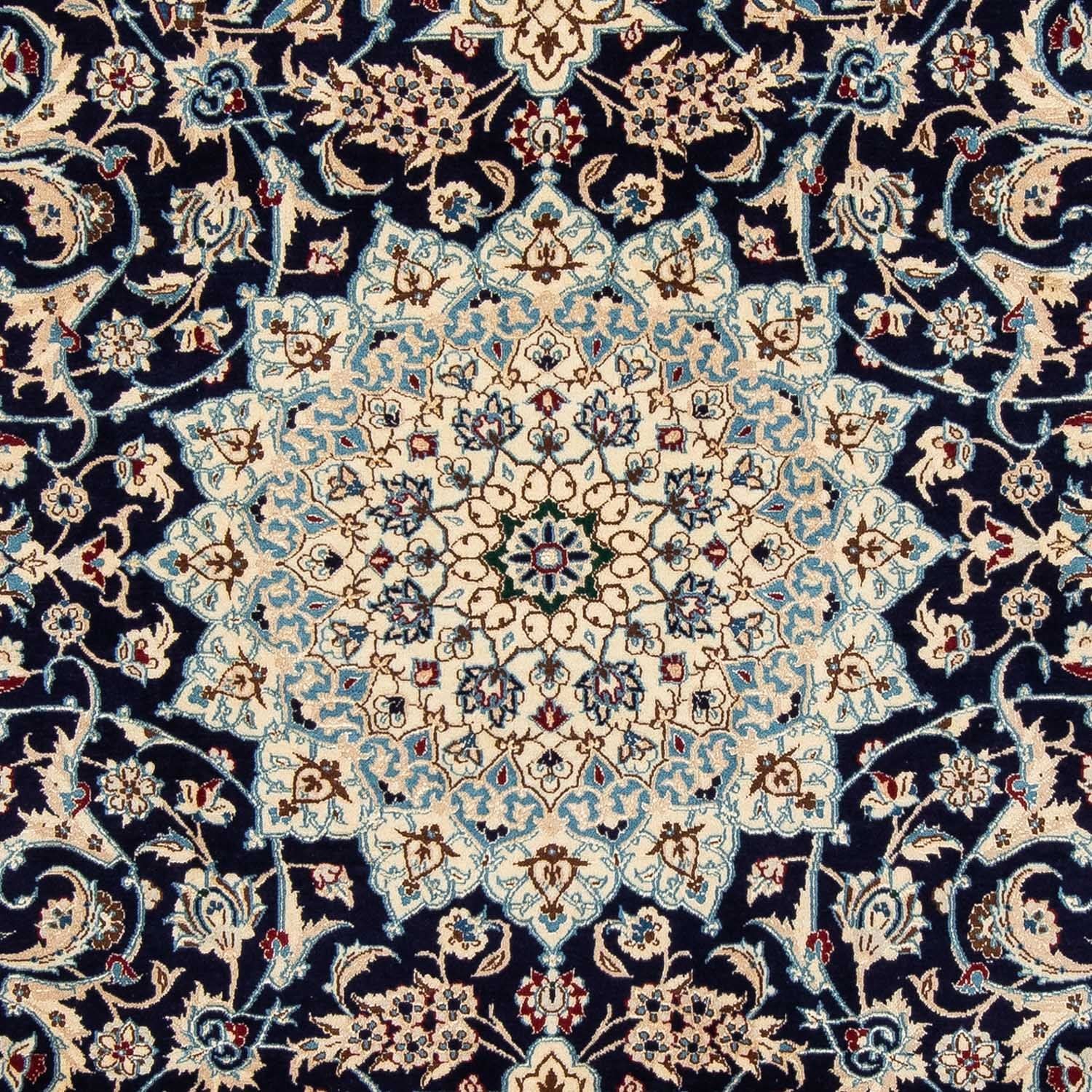 Tapis persan - Nain - Royal - 298 x 200 cm - bleu foncé