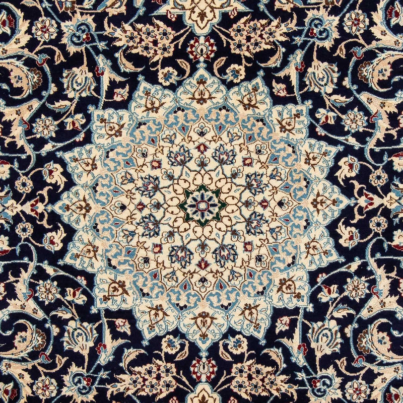 Tapis persan - Nain - Royal - 298 x 200 cm - bleu foncé