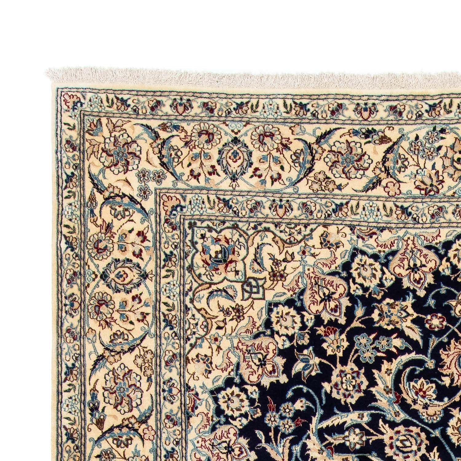 Tapis persan - Nain - Royal - 298 x 200 cm - bleu foncé