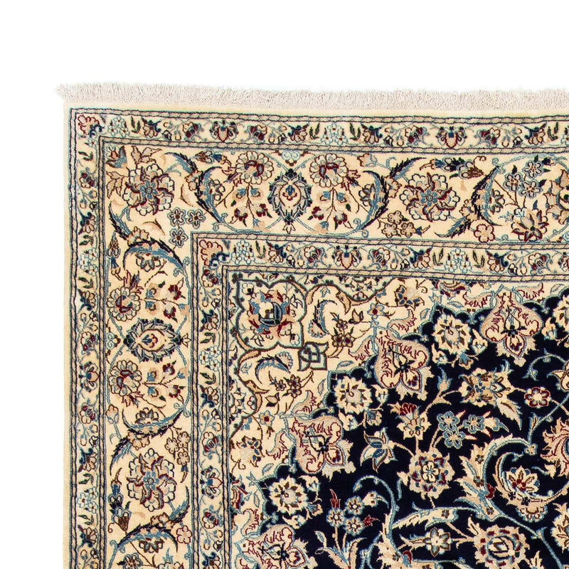 Tapis persan - Nain - Royal - 298 x 200 cm - bleu foncé